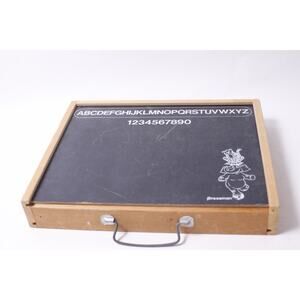 Pressman Portable Chalk Board and Peg Carrier Learning Playset ~ 260302-WH 1022